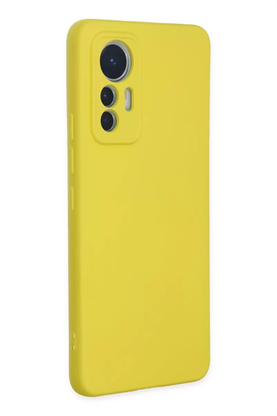 Xiaomi Mi 12 Lite Kılıf Nano içi Kadife Silikon - Sarı