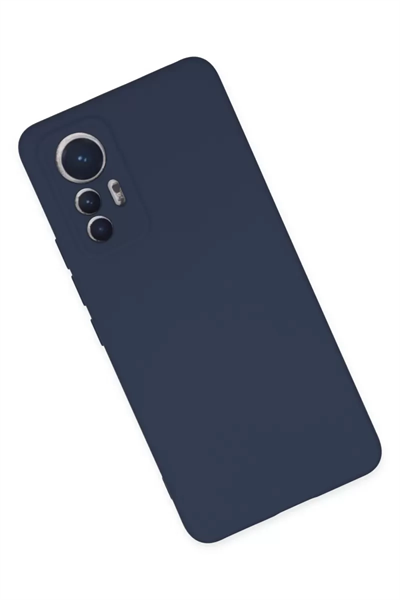 Xiaomi Mi 12 Lite Kılıf Nano içi Kadife Silikon - Lacivert