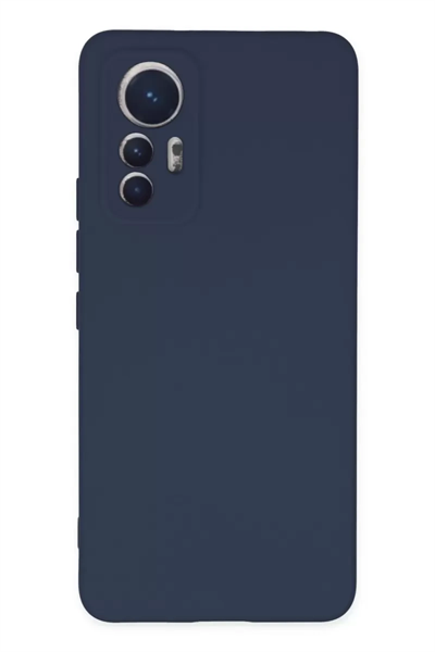 Xiaomi Mi 12 Lite Kılıf Nano içi Kadife Silikon - Lacivert