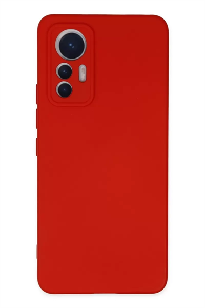 Xiaomi Mi 12 Lite Kılıf Nano içi Kadife Silikon - Kırmızı
