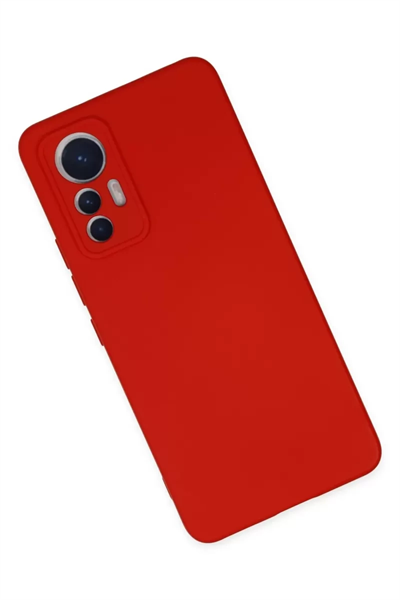 Xiaomi Mi 12 Lite Kılıf Nano içi Kadife Silikon - Kırmızı