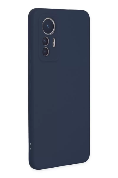 Xiaomi Mi 12 Lite Kılıf Nano içi Kadife Silikon - Lacivert