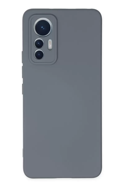 Xiaomi Mi 12 Lite Kılıf Nano içi Kadife Silikon - Gri