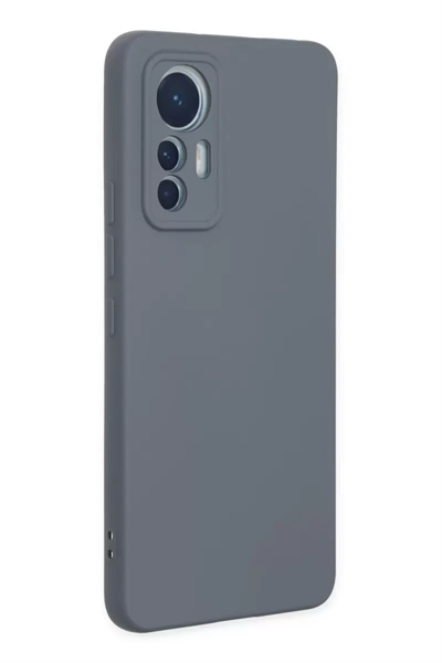 Xiaomi Mi 12 Lite Kılıf Nano içi Kadife Silikon - Gri