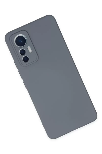 Xiaomi Mi 12 Lite Kılıf Nano içi Kadife Silikon - Gri