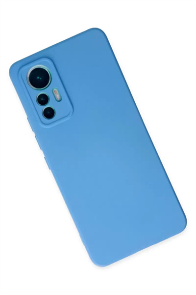 Xiaomi Mi 12 Lite Kılıf Nano içi Kadife Silikon - Mavi