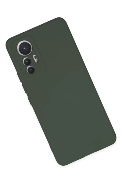 Xiaomi Mi 12 Lite Kılıf Nano içi Kadife Silikon - Koyu Yeşil