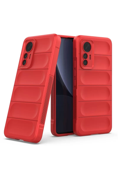 Xiaomi Mi 12 Lite Kılıf Optimum Silikon - Kırmızı