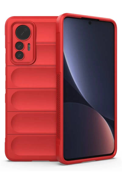Xiaomi Mi 12 Lite Kılıf Optimum Silikon - Kırmızı