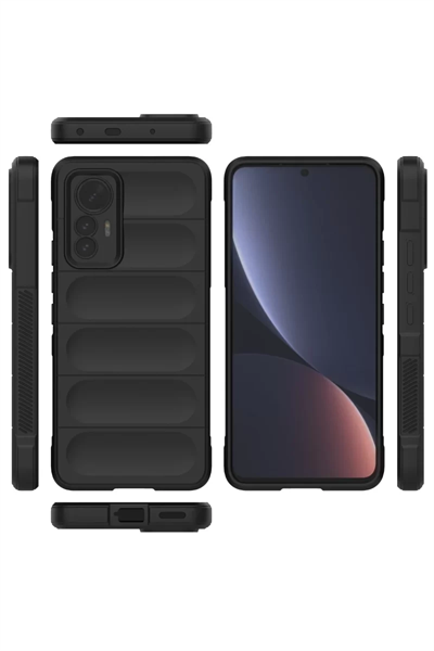 Xiaomi Mi 12 Lite Kılıf Optimum Silikon - Siyah