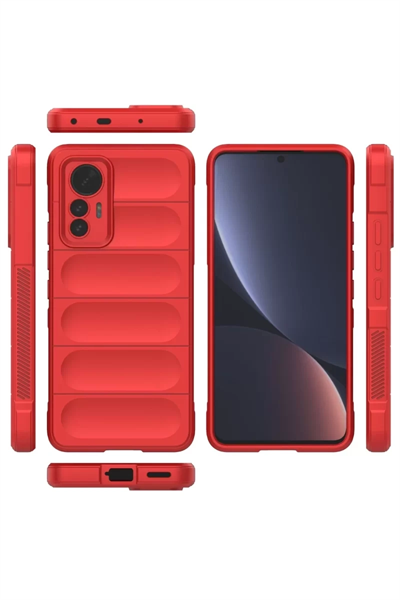 Xiaomi Mi 12 Lite Kılıf Optimum Silikon - Kırmızı