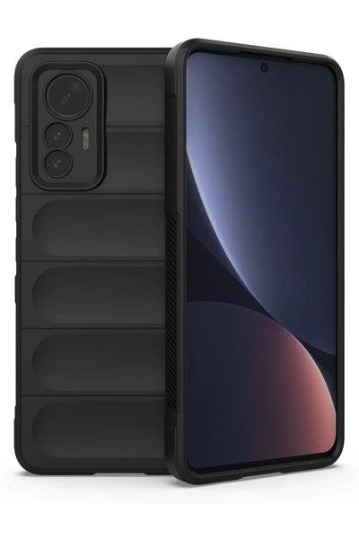 Xiaomi Mi 12 Lite Kılıf Optimum Silikon - Siyah