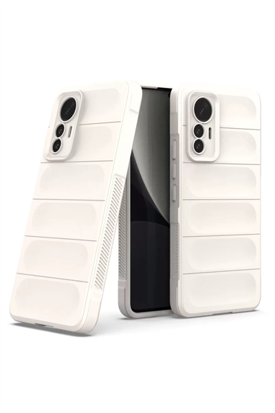 Xiaomi Mi 12 Lite Kılıf Optimum Silikon - Krem