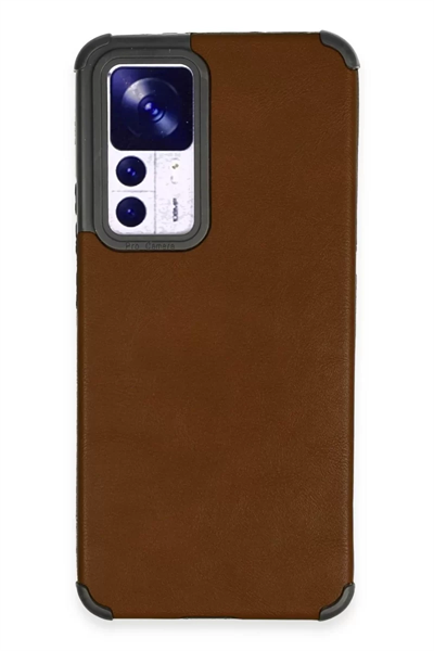 Xiaomi Mi 12T Kılıf Loop Deri Silikon - Kahverengi