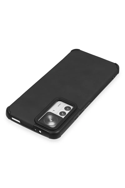 Xiaomi Mi 12T Kılıf Loop Deri Silikon - Siyah