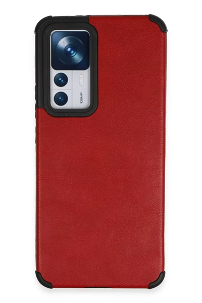 Xiaomi Mi 12T Kılıf Loop Deri Silikon - Kırmızı