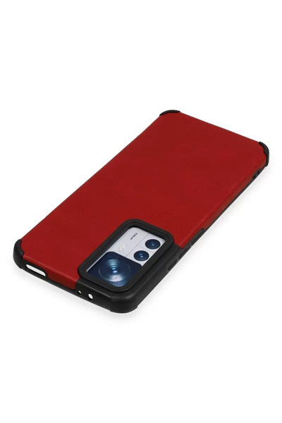 Xiaomi Mi 12T Kılıf Loop Deri Silikon - Kırmızı