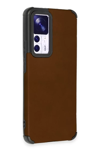 Xiaomi Mi 12T Kılıf Loop Deri Silikon - Kahverengi