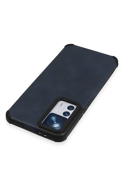 Xiaomi Mi 12T Kılıf Loop Deri Silikon - Lacivert
