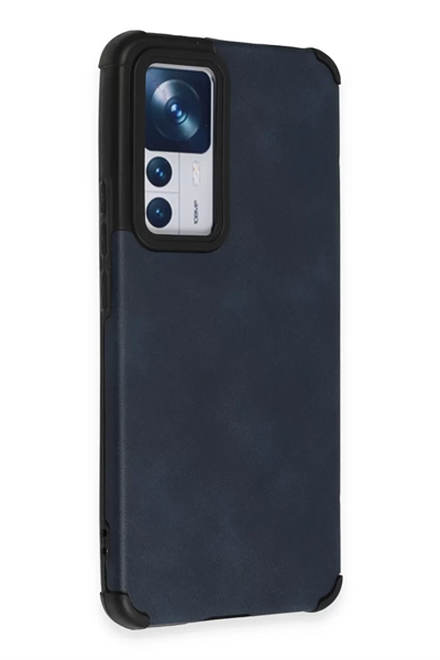 Xiaomi Mi 12T Kılıf Loop Deri Silikon - Lacivert
