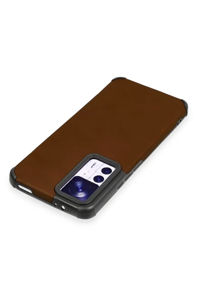 Xiaomi Mi 12T Kılıf Loop Deri Silikon - Kahverengi