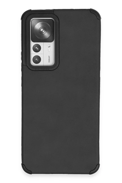 Xiaomi Mi 12T Kılıf Loop Deri Silikon - Siyah