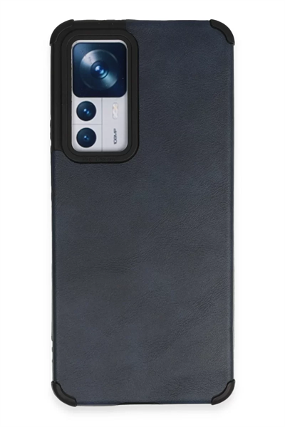 Xiaomi Mi 12T Kılıf Loop Deri Silikon - Lacivert