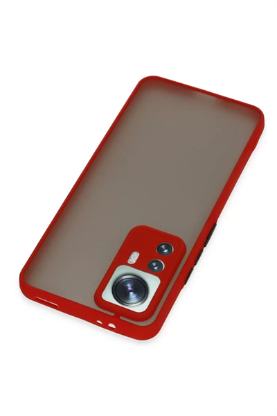 Xiaomi Mi 12T Pro Kılıf Montreal Silikon Kapak - Kırmızı