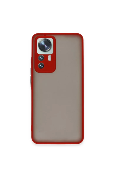 Xiaomi Mi 12T Pro Kılıf Montreal Silikon Kapak - Kırmızı