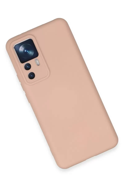 Xiaomi Mi 12T Pro Kılıf Nano içi Kadife Silikon - Pudra