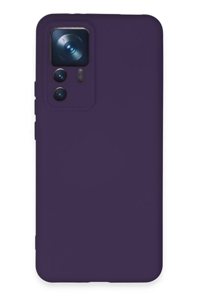 Xiaomi Mi 12T Pro Kılıf Nano içi Kadife Silikon - Mor