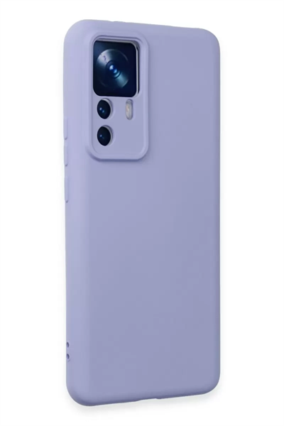 Xiaomi Mi 12T Pro Kılıf Nano içi Kadife Silikon - Lila