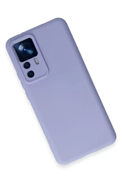 Xiaomi Mi 12T Pro Kılıf Nano içi Kadife Silikon - Lila