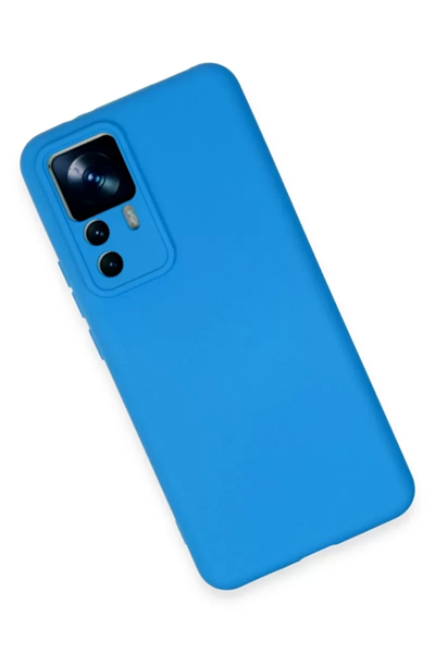 Xiaomi Mi 12T Pro Kılıf Nano içi Kadife Silikon - Mavi