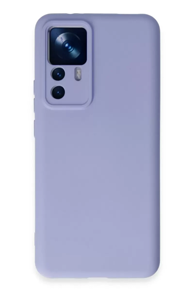 Xiaomi Mi 12T Pro Kılıf Nano içi Kadife Silikon - Lila