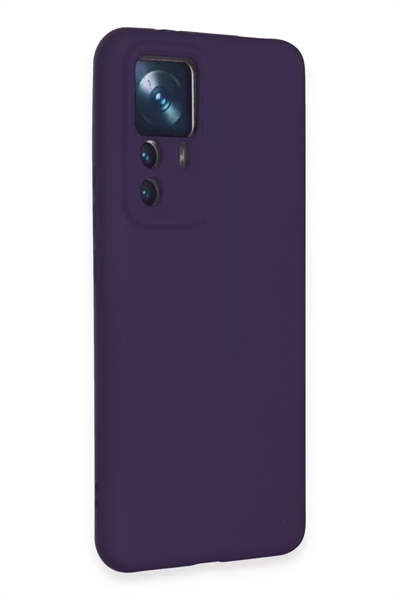 Xiaomi Mi 12T Pro Kılıf Nano içi Kadife Silikon - Mor