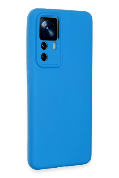 Xiaomi Mi 12T Pro Kılıf Nano içi Kadife Silikon - Mavi