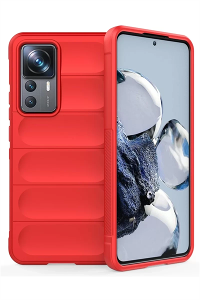 Xiaomi Mi 12T Pro Kılıf Optimum Silikon - Kırmızı