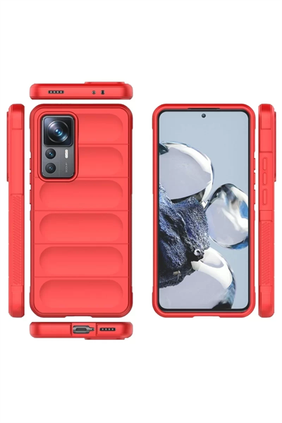 Xiaomi Mi 12T Pro Kılıf Optimum Silikon - Kırmızı