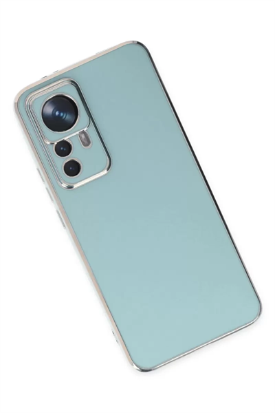 Xiaomi Mi 12T Pro Kılıf Volet Silikon - Açık Yeşil