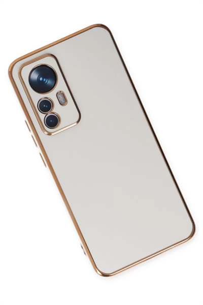 Xiaomi Mi 12T Pro Kılıf Volet Silikon - Beyaz