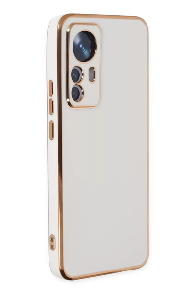 Xiaomi Mi 12T Pro Kılıf Volet Silikon - Beyaz