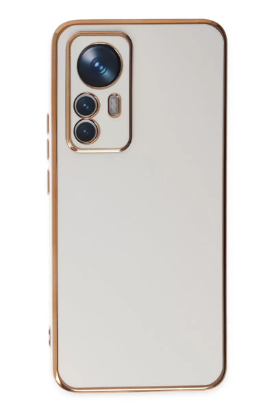 Xiaomi Mi 12T Pro Kılıf Volet Silikon - Beyaz