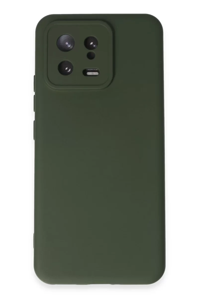 Xiaomi Mi 13 Kılıf Nano içi Kadife Silikon - Koyu Yeşil