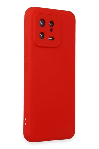 Xiaomi Mi 13 Kılıf Nano içi Kadife Silikon - Kırmızı