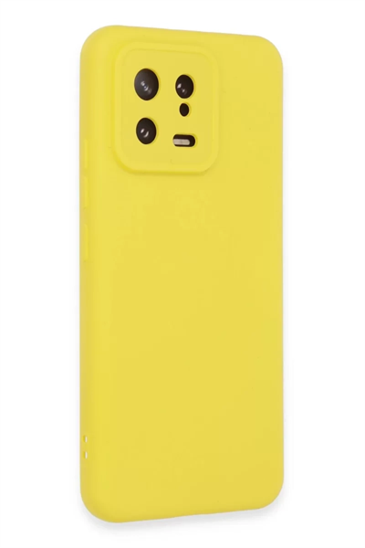 Xiaomi Mi 13 Kılıf Nano içi Kadife Silikon - Sarı