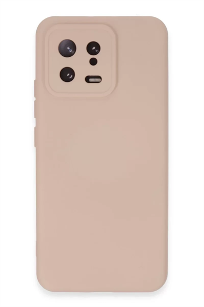 Xiaomi Mi 13 Kılıf Nano içi Kadife Silikon - Pudra