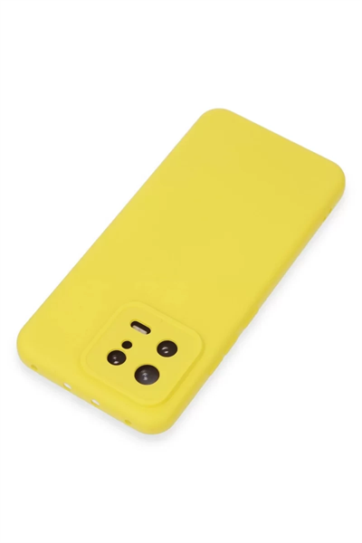 Xiaomi Mi 13 Kılıf Nano içi Kadife Silikon - Sarı