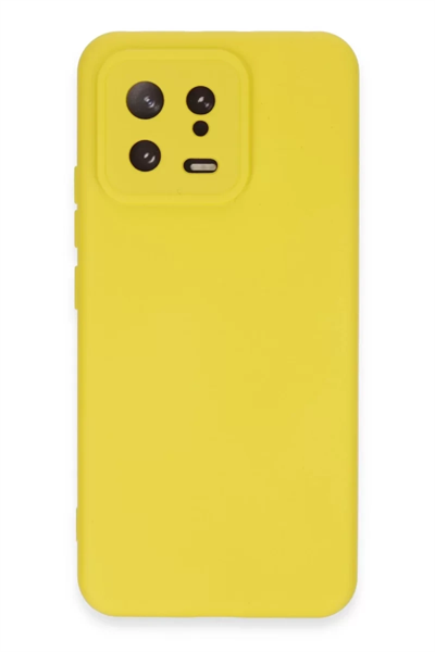 Xiaomi Mi 13 Kılıf Nano içi Kadife Silikon - Sarı