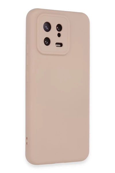 Xiaomi Mi 13 Kılıf Nano içi Kadife Silikon - Pudra